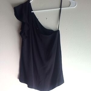 Black One-Shoulder Top